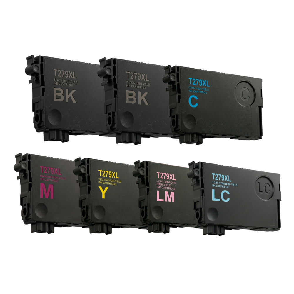 Epson T279XL Remanufactured High Yield Ink Cartridge 7-Pack Combo