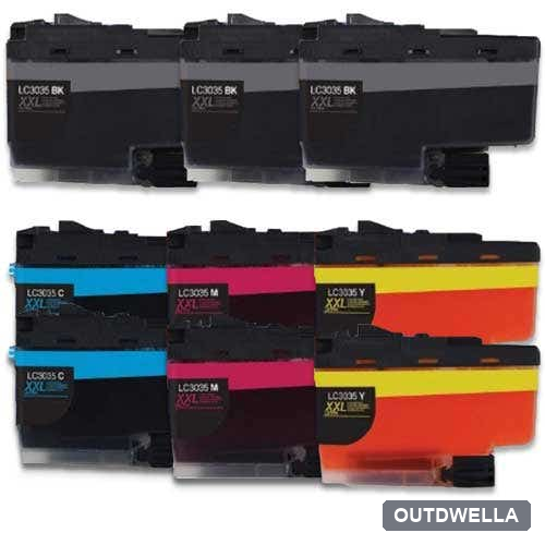Brother LC3035 Ultra High-Yield Compatible Ink Cartridge 9-Pack Combo