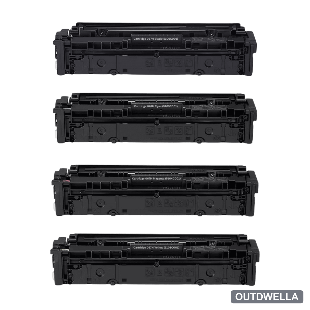 Canon 067H Compatible High Yield Toner Cartridge 4-Pack Combo