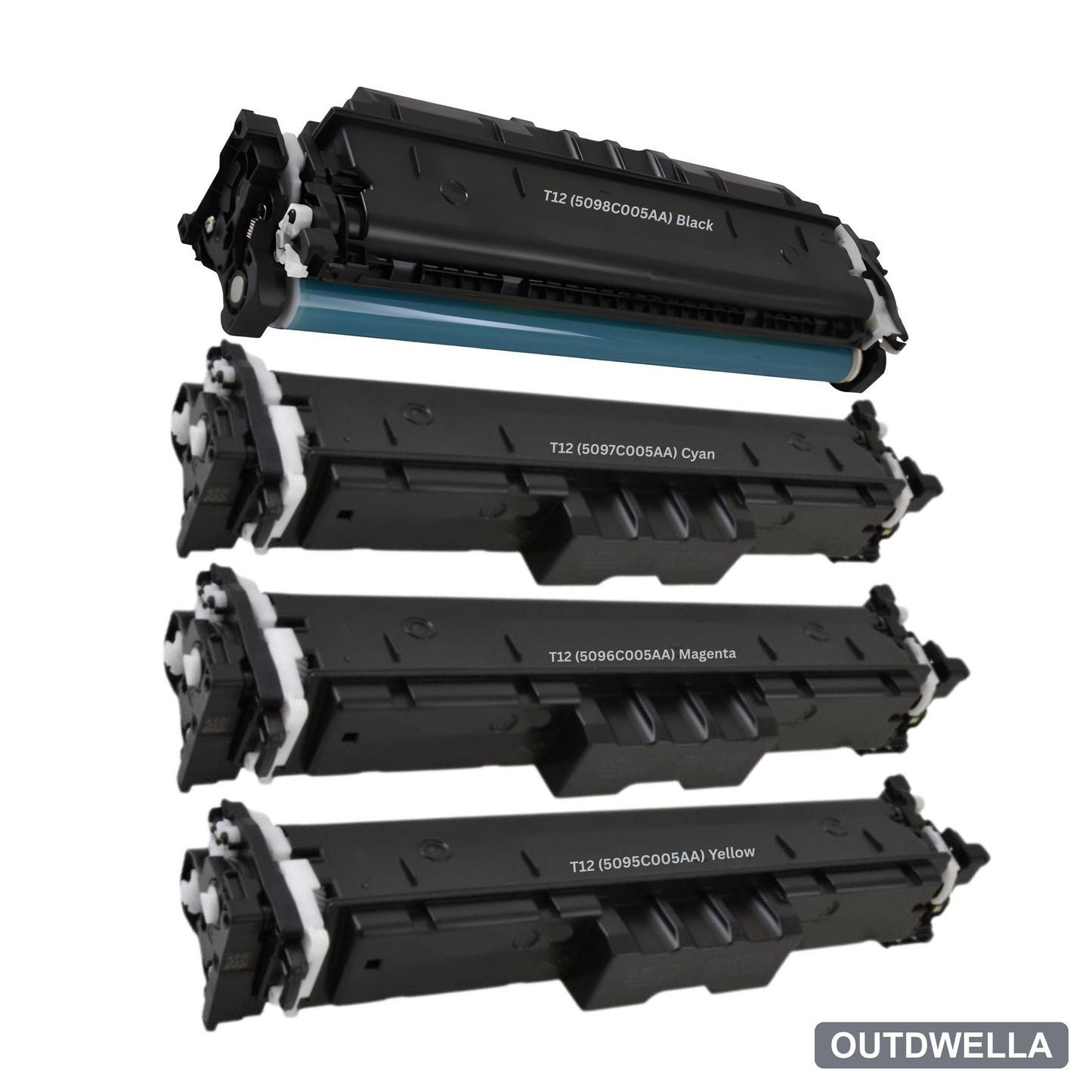 Canon T12 Standard Yield Compatible Toner Cartridge 4-Pack Combo