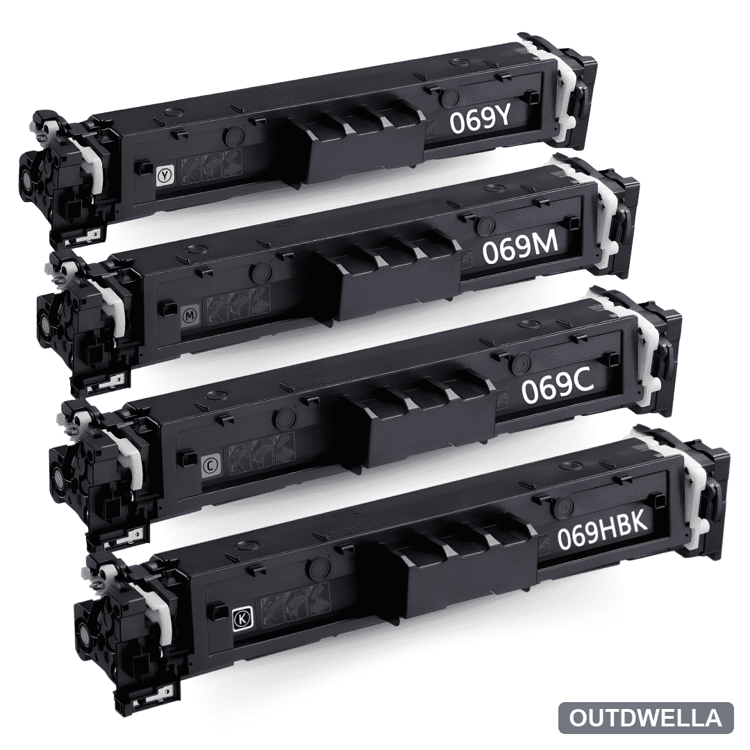 Compatible Canon 069H High Yield Toner Cartridge 4-Piece Combo Pack