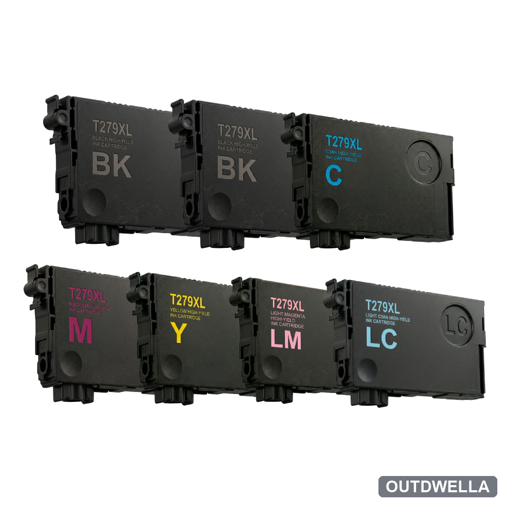 Epson T279XL Remanufactured High Yield Ink Cartridge 7-Pack Combo