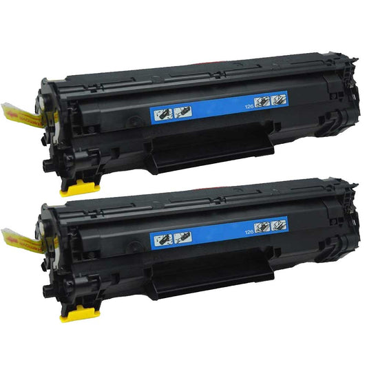 Canon 126 (3483B001) Black Compatible Toner Cartridge Twin Pack
