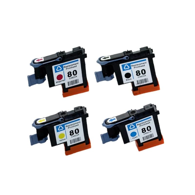 HP 80 C4820A-C4823A DesignJet Compatible Printhead 4-Color Set