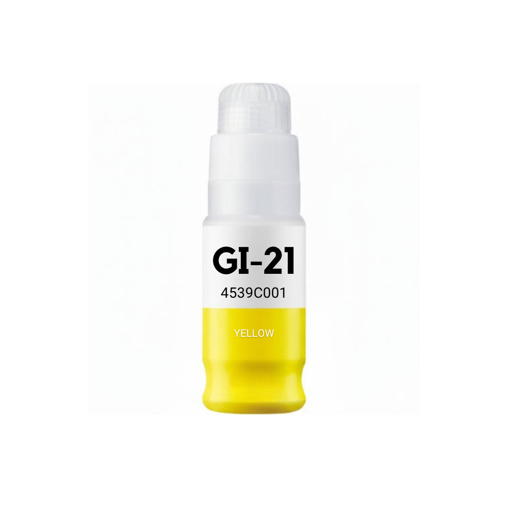 Canon GI-21Y (4539C001) Yellow Standard Yield Compatible Ink Bottle, 70 ml