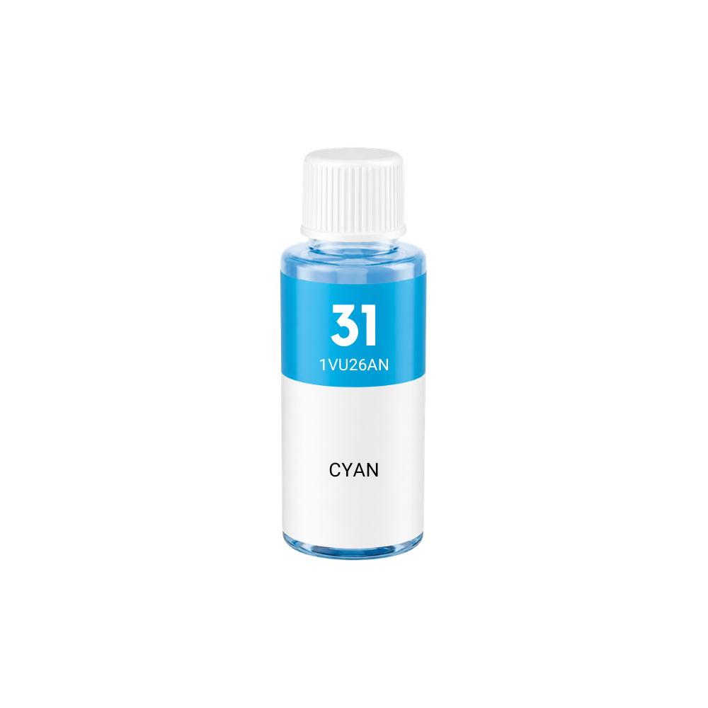 HP 31 (1VU26AN) Cyan Standard Yield Compatible Ink Bottle