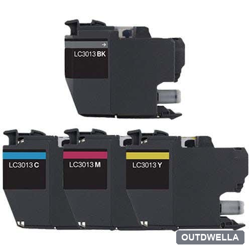 Brother LC3013 / LC3011 Compatible High Yield Ink Cartridge 4-Pack