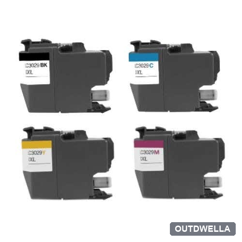 Brother LC3029 Super High-Yield Compatible 4-Pack Combo