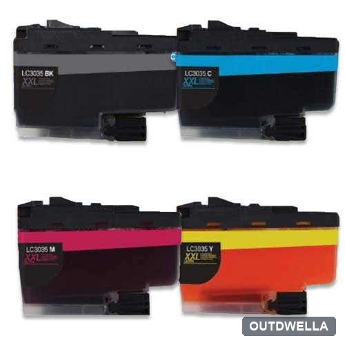 Brother LC3035 Ultra High-Yield Compatible Ink Cartridge 4-Pack Combo