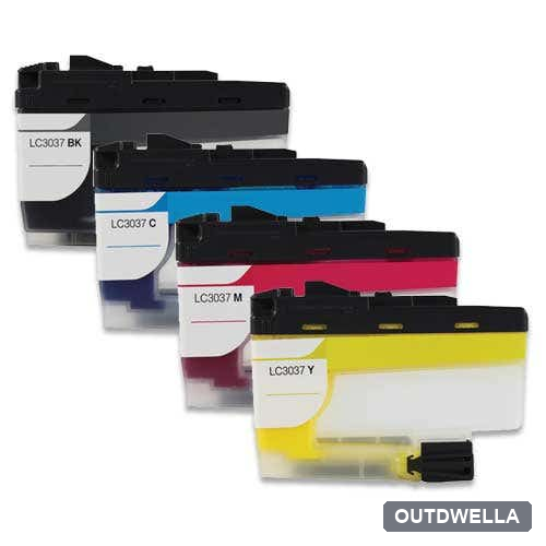 Brother LC3037 Super High-Yield Compatible Ink Cartridge 4-Pack Combo
