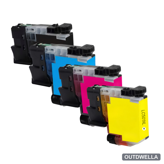 Brother LC501XL High Yield Compatible Ink Cartridge 4-Pack Combo