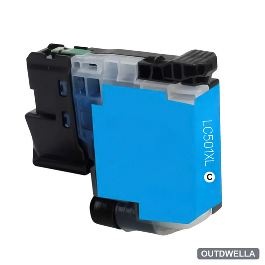 Brother LC501XLC Cyan High Yield Compatible Ink Cartridge