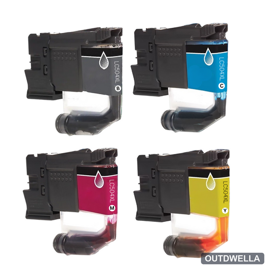 Brother LC504XL High Yield Compatible Ink Cartridge 4-Pack Combo