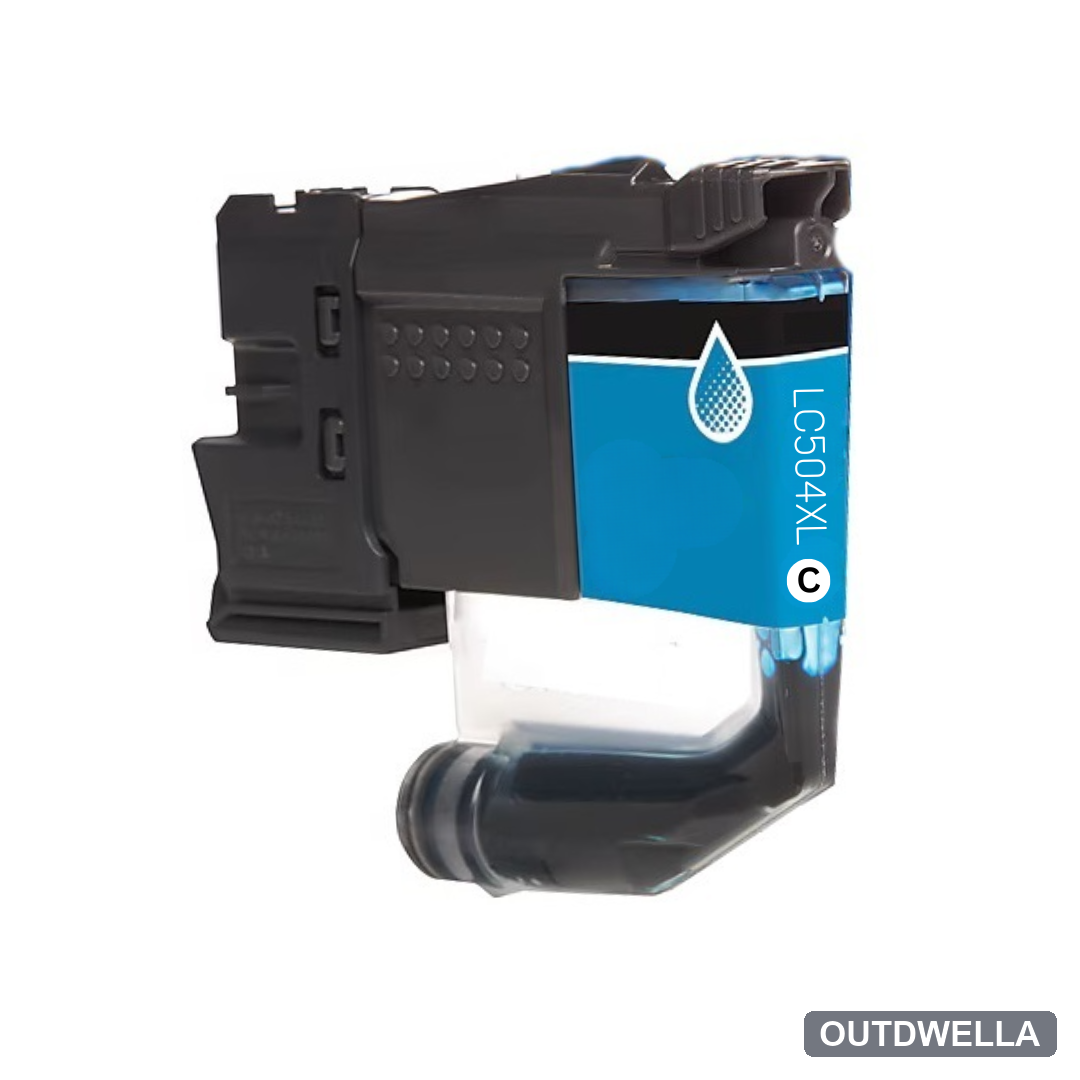 Brother LC504XLC Cyan High Yield Compatible Ink Cartridge