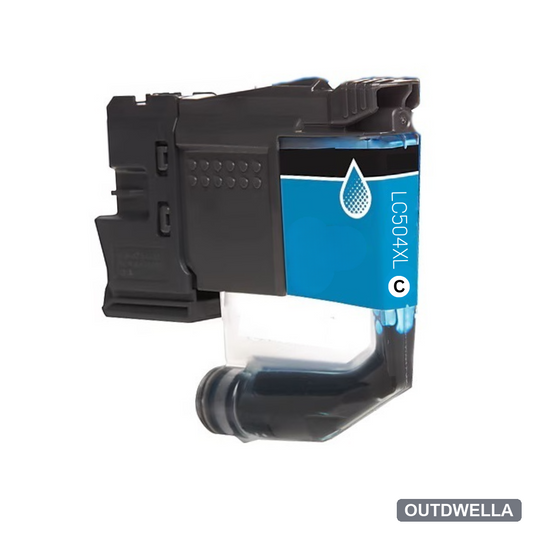 Brother LC504XLC Cyan High Yield Compatible Ink Cartridge