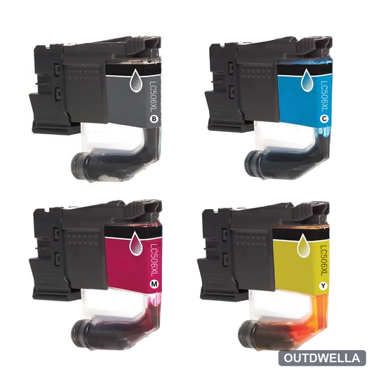 Brother LC506XL High Yield Compatible Ink Cartridge 4-Pack Combo