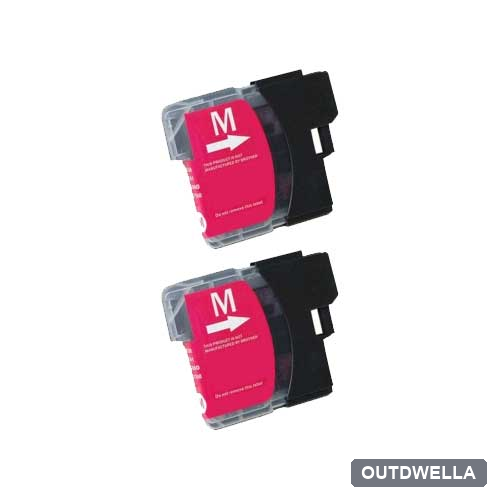 Brother LC61M Magenta Compatible Ink Cartridge Twin Pack