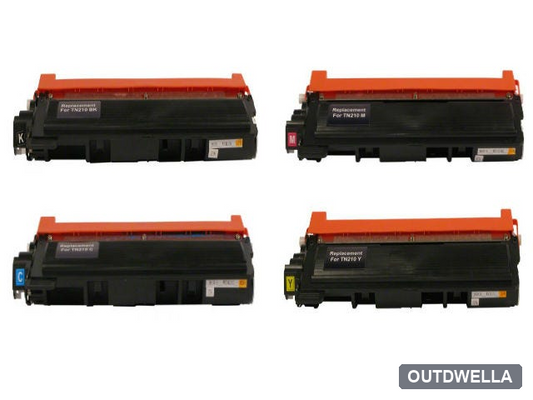 Brother TN210 Compatible Toner Cartridge 4-Pack Combo