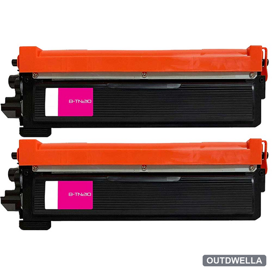 Brother TN210M Magenta Compatible Toner Cartridge Twin Pack