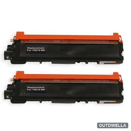 Brother TN221BK Black Compatible Toner Cartridge Twin Pack