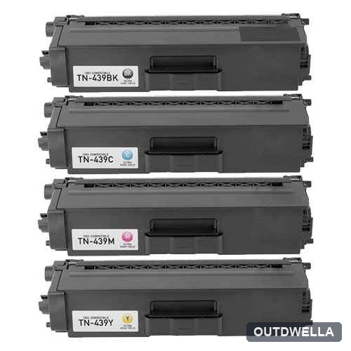 Brother TN439 Ultra High-Yield Compatible Toner Cartridge 4-Pack Combo
