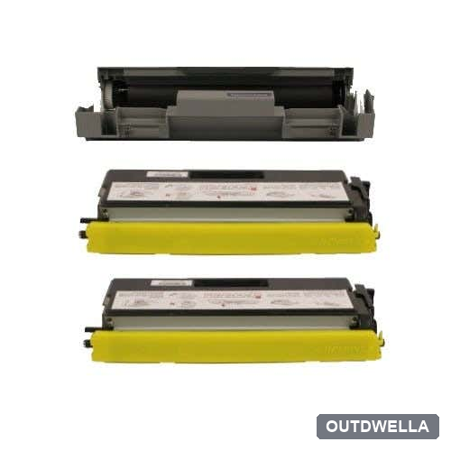 Brother TN580 & DR520 High-Yield Compatible 3-Pack Combo