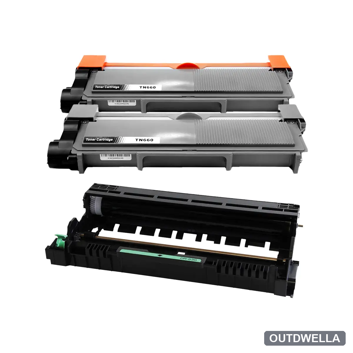 Brother TN660 & DR630 High-Yield Compatible Toner & Drum Cartridge 3-Pack Combo