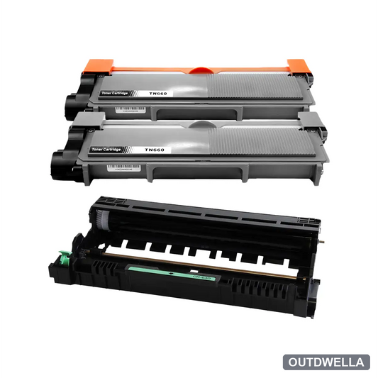 Brother TN660 & DR630 High-Yield Compatible Toner & Drum Cartridge 3-Pack Combo