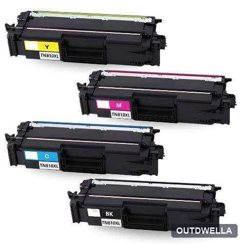 Brother TN810XL Compatible High Yield Toner Cartridge 4-Piece Combo Pack