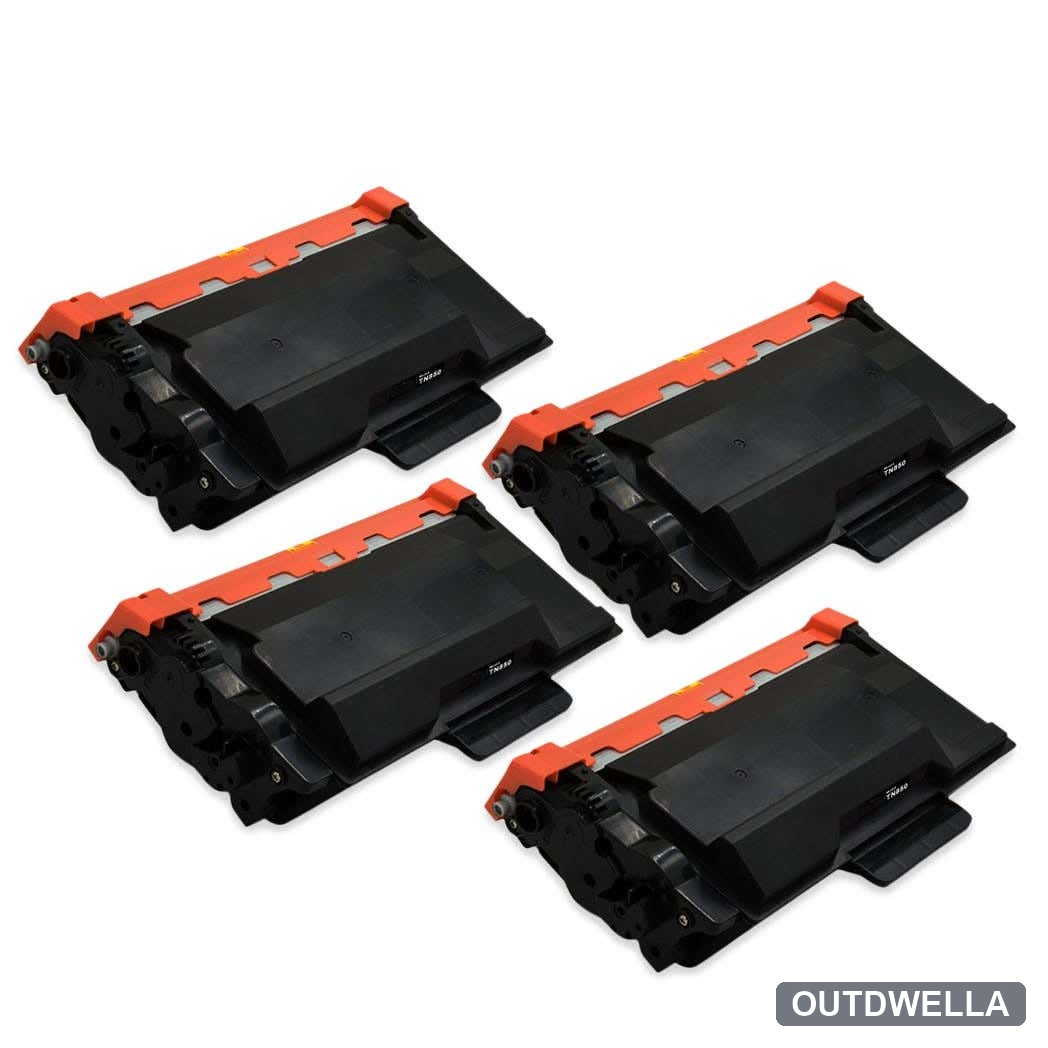 Brother TN850 (Replaces TN820) Black Compatible High-Yield Toner Cartridge 4-Pack