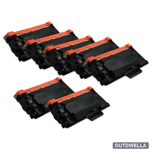 Brother TN850 (Replaces TN820) Black Compatible Toner Cartridge High-Yield 7-Pack