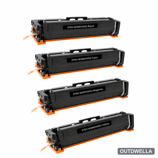 Canon 075H Compatible High-Yield Toner Cartridge 4-Pack Combo
