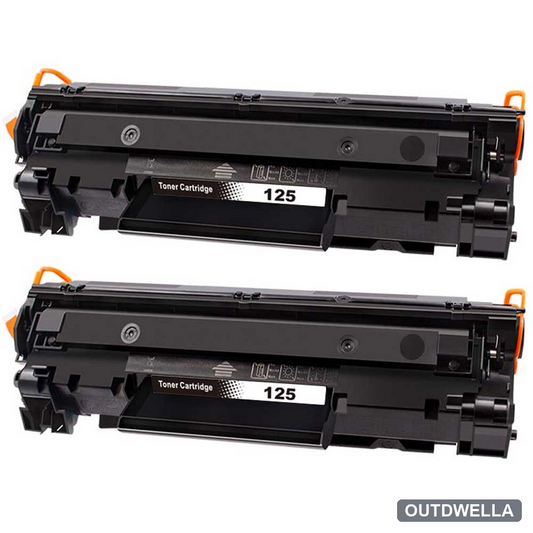 Canon 125 (3484B001) Black Compatible Toner Cartridge Twin Pack