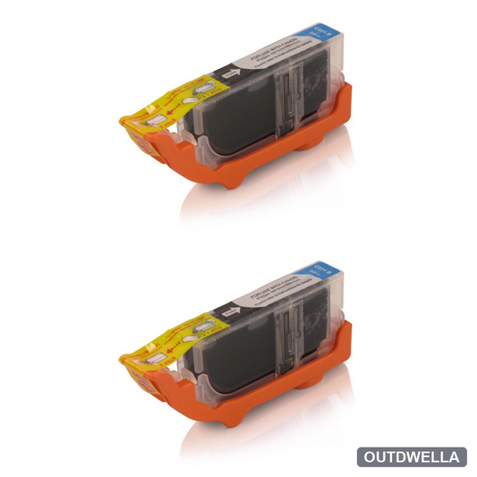 Canon CLI-221BK (2946B001) Black Compatible Ink Cartridge Twin Pack