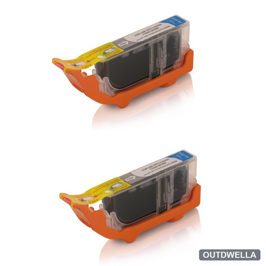 Canon CLI-221GR (2950B001) Gray Compatible Ink Cartridge Twin Pack