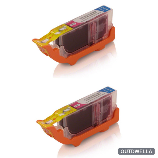 Canon CLI-221M (2948B001) Magenta Compatible Ink Cartridge Twin Pack