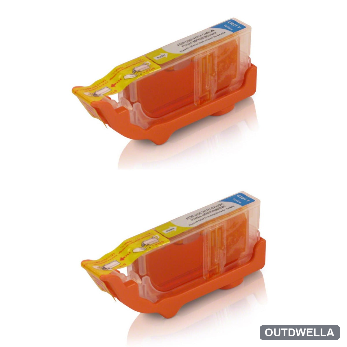Canon CLI-221Y (2949B001) Yellow Compatible Ink Cartridge Twin Pack