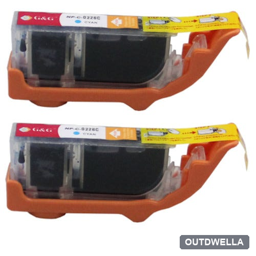 Canon CLI-226C (4547B001) Cyan Compatible Ink Cartridge Twin Pack