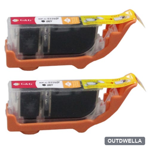 Canon CLI-226GR (4550B001) Gray Compatible Ink Cartridge Twin Pack