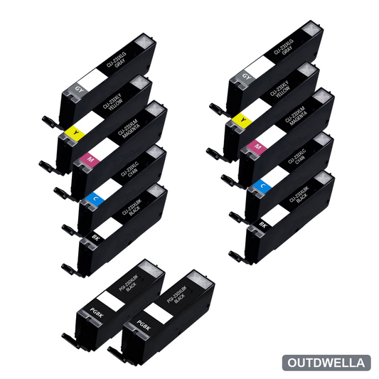 Canon CLI-231XL & PGI-230XL High-Yield Compatible Ink Cartridge 12-Pack Combo