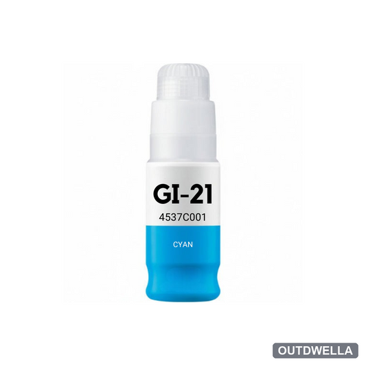 Canon GI-21C (4537C001) Cyan Standard Yield Compatible Ink Bottle, 70 ml