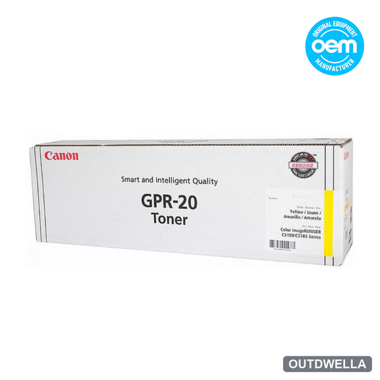 Canon GPR-20 (1066B001AA) Yellow Standard Yield Original Toner Cartridge