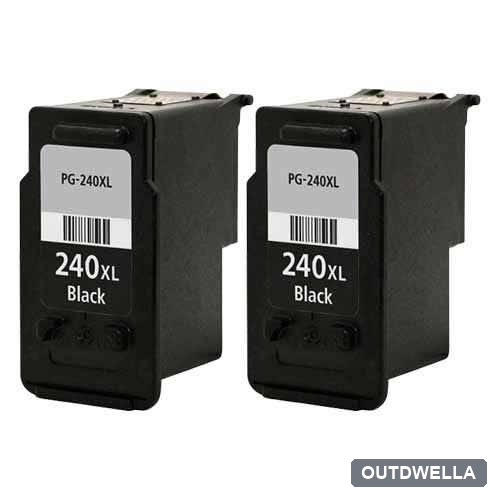 Canon PG-240XL Black (5206B001) Remanufactured High Yield Ink Cartridge Twin Pack