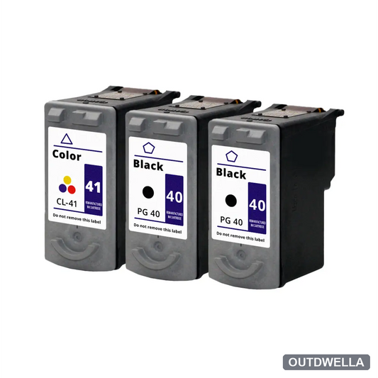 Canon PG-40 & CL-41 Remanufactured Ink Cartridge 3-Pack Combo