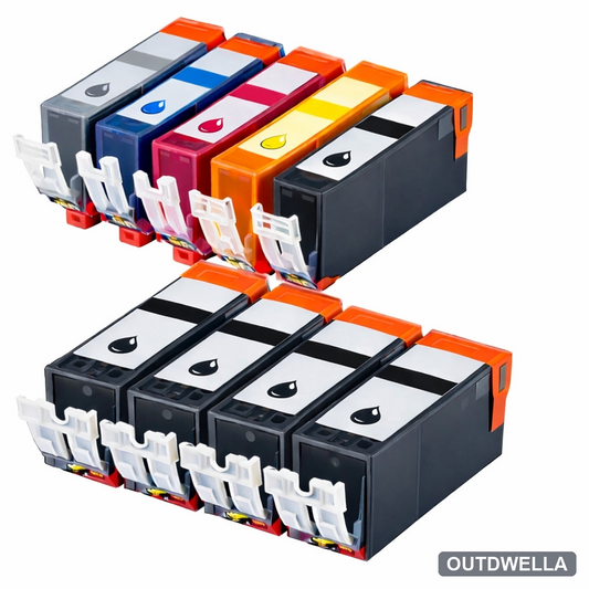 Canon PGI-220 & CLI-221 Compatible High Yield Ink Cartridge 9-Pack