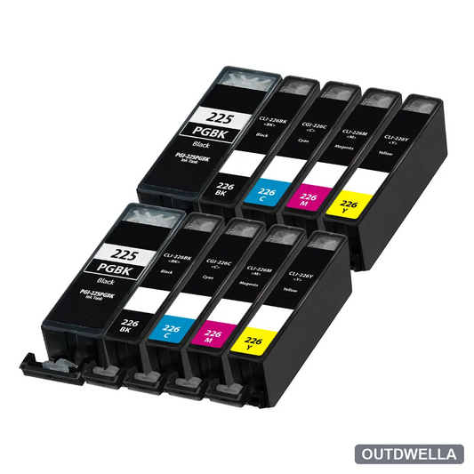 Canon PGI-225 & CLI-226 Compatible Ink Cartridge 10-Pack Combo