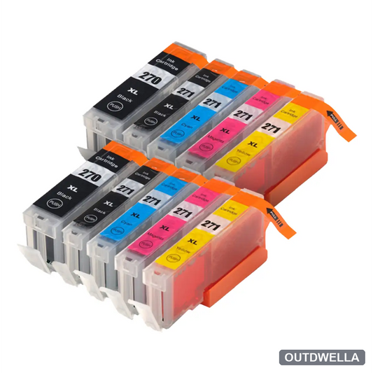 Canon PGI-270XL & CLI-271XL High-Yield Compatible Ink Cartridge 10-Pack Combo