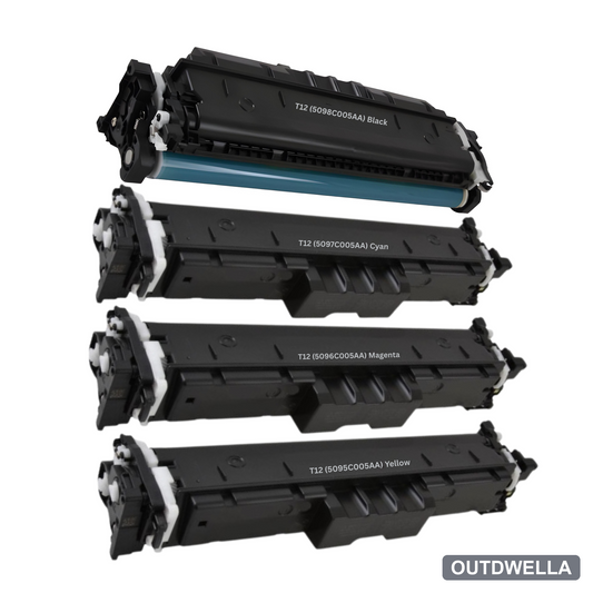 Canon T12 Standard Yield Compatible Toner Cartridge 4-Pack Combo
