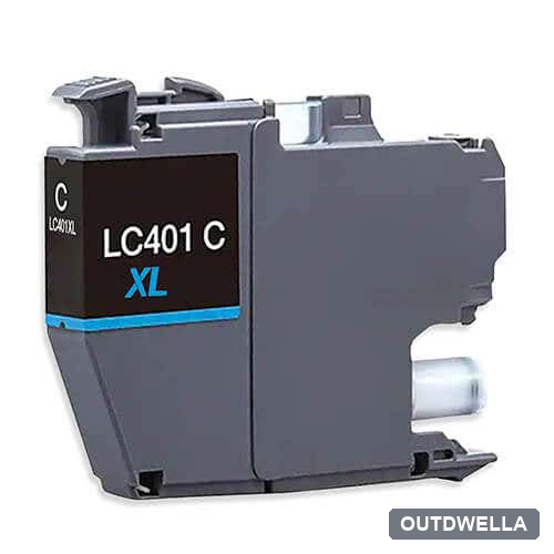 Compatible Brother LC401XLC High Yield Cyan Ink Cartridge