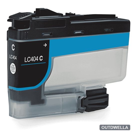 Compatible Brother LC404C Standard Yield Cyan Ink Cartridge